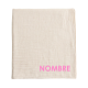Muselina personalizada con nombre en rosa